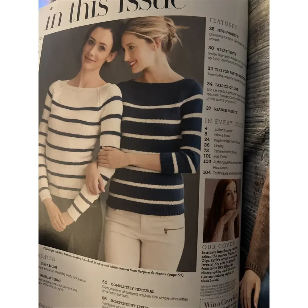 Vogue Knitting Pattern Magazine Early Fall 2015 Soft Pretty Knits Casual Chic